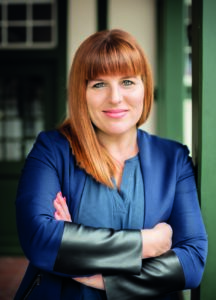 Porträt von Damaris Buchenhorner, Vertreterin von Eptinger, in einem Artikel über gute Praxis bei der Wiederverwendung.