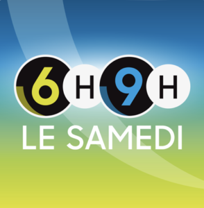 Logo de 6H9H Le Samedi, chaîne de RTS, dans laquelle une interview du spécialiste de l’économie circulaire Laurent Maeder, présente le projet pilote « ça Vaud l’retour », comme un exemple concret d’économie circulaire.