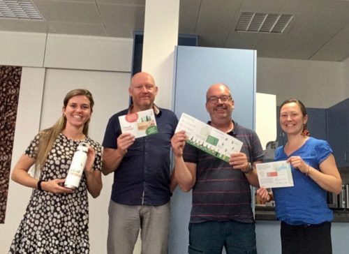 Les porteurs du projet, sanu durabilitas, OSEO Vaud et Réseau Consignes.